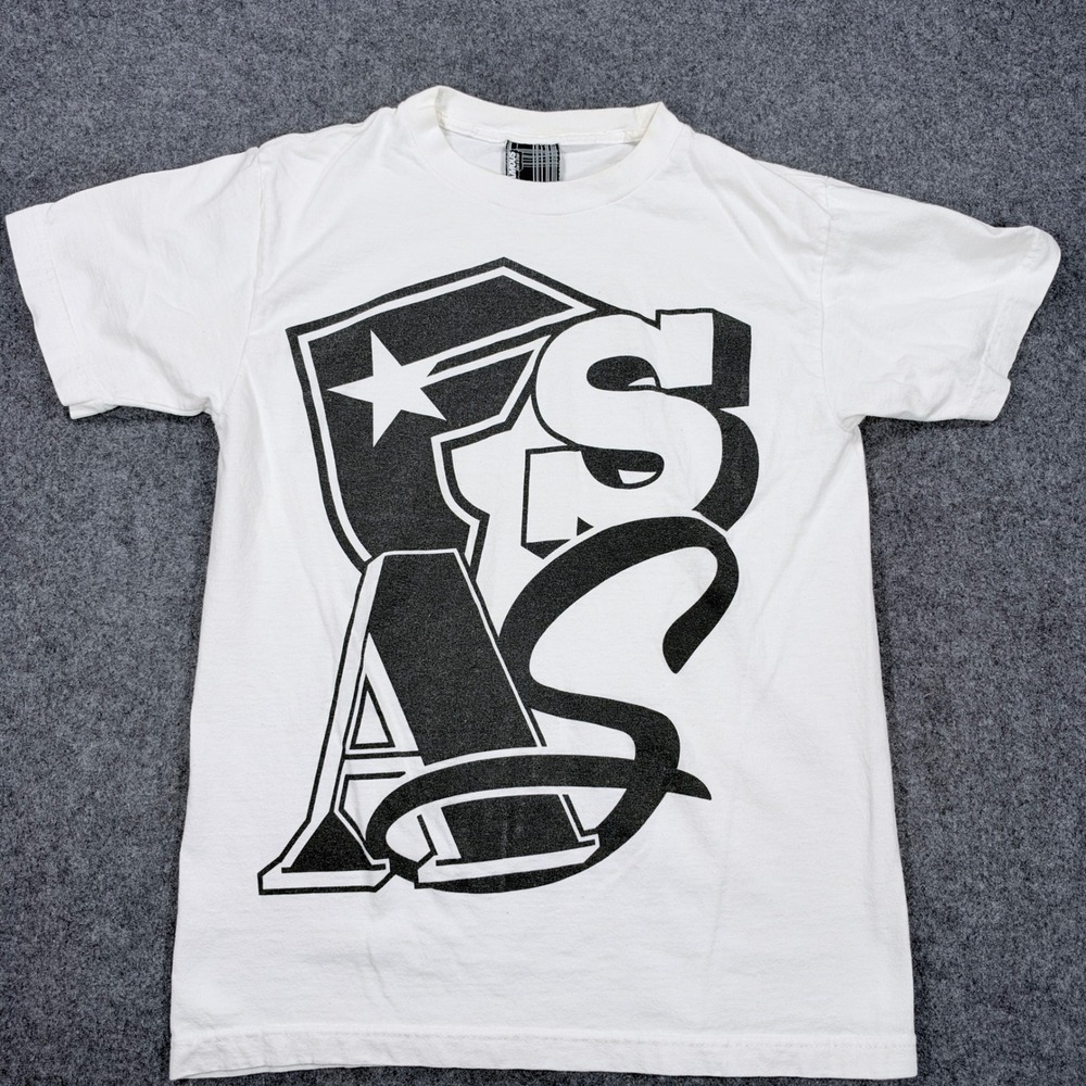 Famous Stars and Straps Mens White Black Graphic Logo T-Shirt S Killer Distro